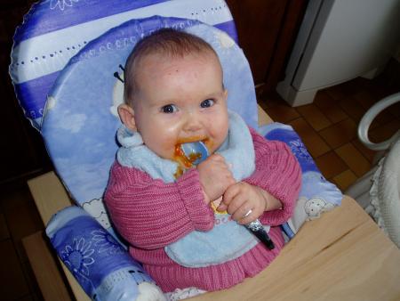 Albane et la nourriture